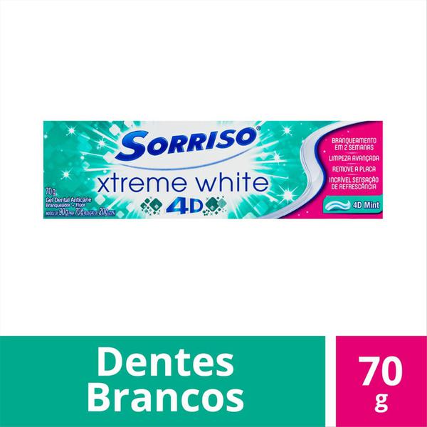 Creme Dental Sorriso Xtreme White 4D Mint 70g