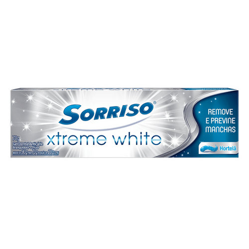 Creme Dental Sorriso Xtreme White Hortelã 70g GEL DENTAL SORRISO XTREME 70G WHITE HORTELA