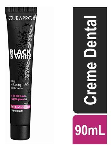 Creme Dental Suiço Curaprox Black Is White Preto 90ml
