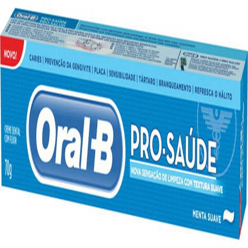 Creme Dental Terapeutico Oral-b 70g Pro Saúde Suave Menta