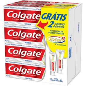 Creme Dental Total 12 Clean Mint - (Leve 90g 12 e Pague 10) - Colgate