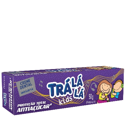 Creme Dental Trá Lá Lá Kids Proteção Total Antiaçúcar Phisalia