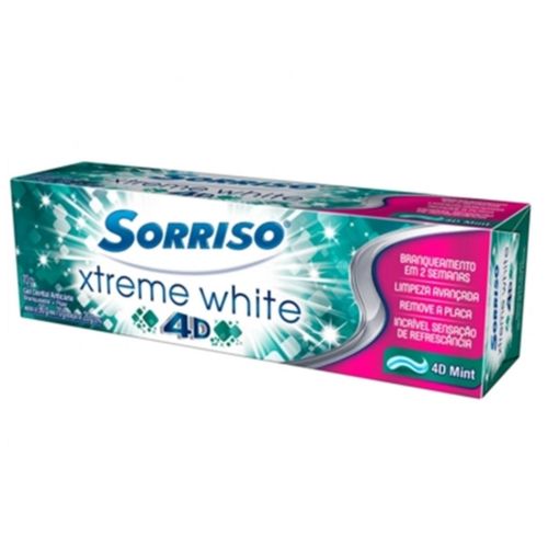Creme Dental Tradicional Sorriso 70g Xtreme White 4d