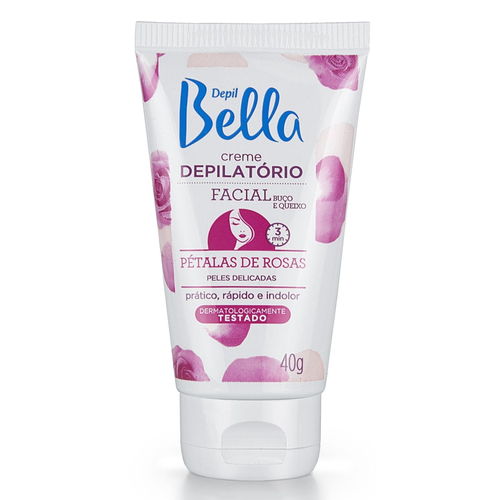 Creme Depilatorio Depil Bella 40g Facial Petala de Rosas