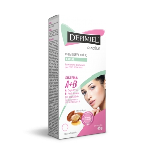 Creme Depilatório Depimiel Facial Sensitive a + B 45g