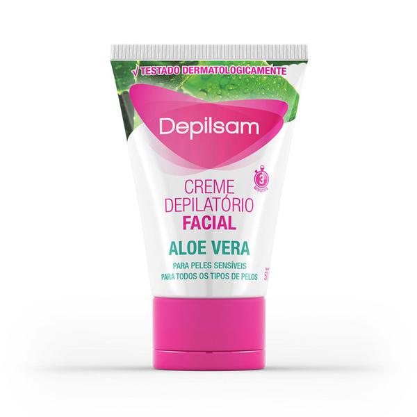 Creme Depilatório Facial Depilsam Aloe Vera 50G