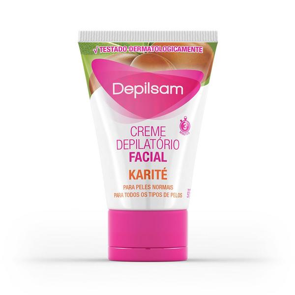 Creme Depilatório Facial Depilsam Karité 50G