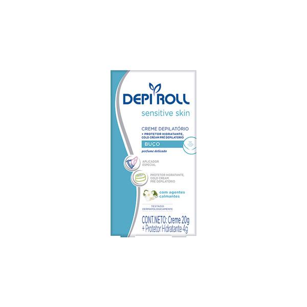 Creme Depilatório para Buço Sensitive Skin 20g - Depi Roll