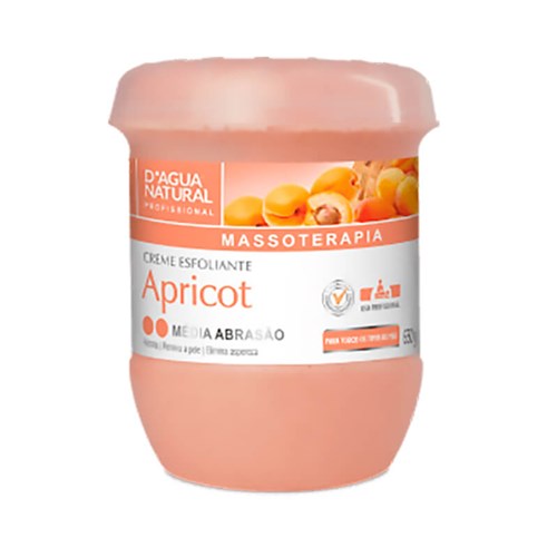 Creme Esfoliante Apricot Media Abrasão 650G D'agua Natural