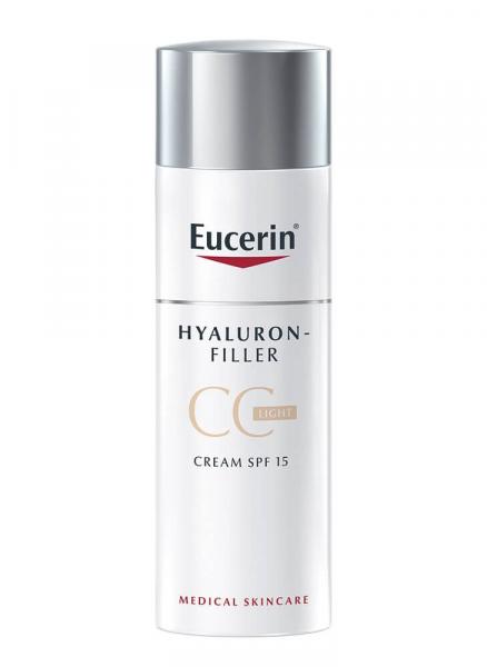 Creme Facial Anti-Idade Eucerin Hyaluron-Filler CC Cream Claro FPS15 50ml - não