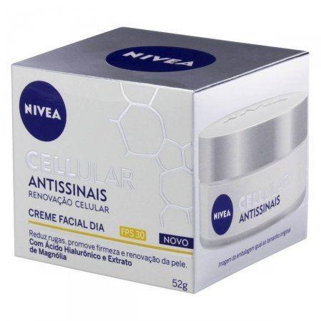 Creme Facial Antissinais Dia Nivea Cellular FPS30 50ml - Bdf Nivea