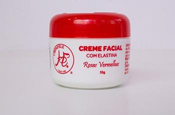 Creme Facial com Elastina Rosas Vermelhas - 55g - Limpapele