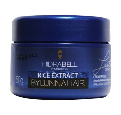 Creme Facial Hidrante Rice Extract Leite de Arroz 50g - Hidrabel Professional