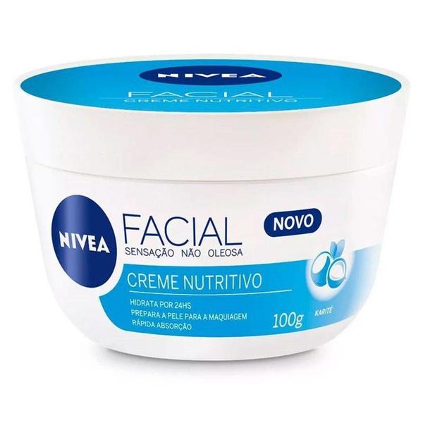 Creme Facial Nivea Cuidado Nutritivo - 100g - Marca Padrão
