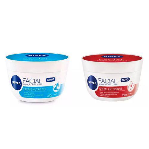 Creme Facial Nivea - Nutritivo e Antissinais Kit C/2 100g