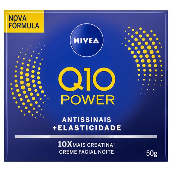 Creme Facial Nivea Q10 Power Antissinais Nova Fórmula Pele Firme Aparência Mais Jovem 50g Noite