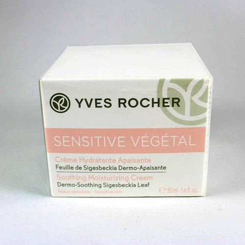 Creme Facial Yves Rocher Sensitive Vegetal Calmante Pele Sernsível 50ml