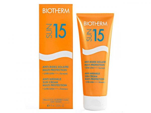 Creme Fotoprotetor Facial FPS 15 75 Ml - Sun Multiprotection Crème Anti-Rides - Biotherm