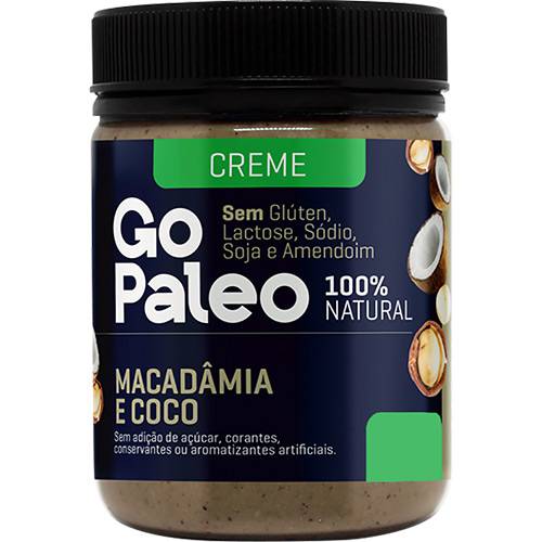 Creme Go Paleo Macadamia e Coco 200g