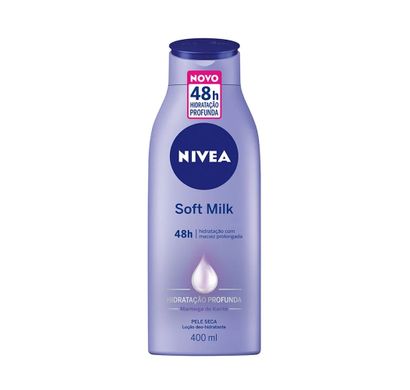 Creme Hidratante 48h Soft Milk Pele Seca 400ml - Nivea