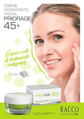 Creme Hidratante Anti Idade Facial Priorage 45+ Racco 30g