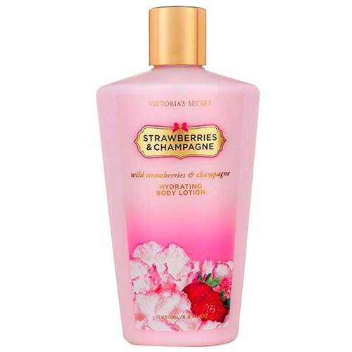 Creme Hidratante Body Lotion Victorias Secret – Strawberries (Morango) And Champagne 250ml