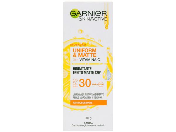 Creme Hidratante Facial Garnier UniformMatte - Skin Active 30 FPS 40g