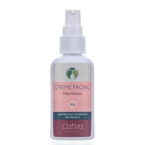 Creme Hidratante Facial Natural para Pele Oleosa 60g – Cativa Natureza