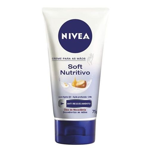 Creme Hidratante para Mãos Nivea Soft Nutritivo 75g