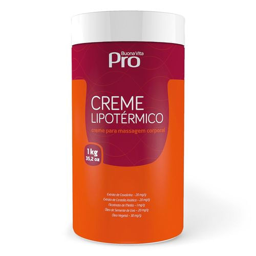 Creme Lipotérmico - Redução de Medidas e Celulite - 1Kg