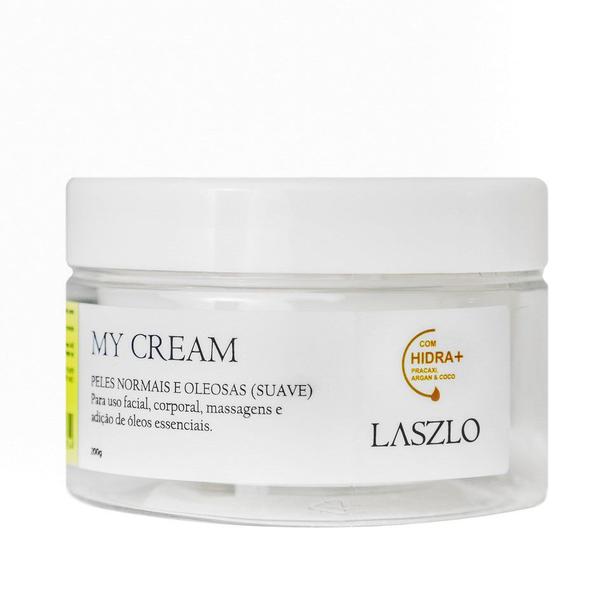 Creme Natural Neutro My Cream para Pele Oleosa e Normal Sem Perfume 200g Laszlo