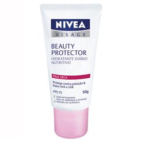 Creme Nivea Visage Hidratante Facial Beauty Protector Pele Seca 50G