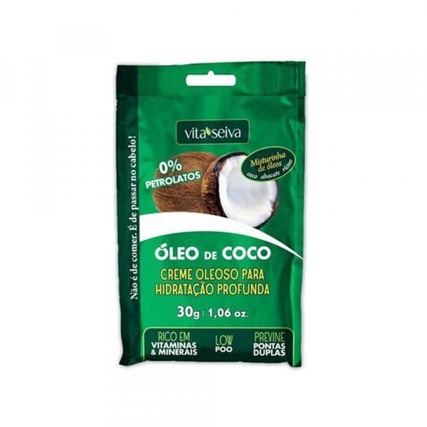 Creme Óleo de Coco para Hidrataçãcapilar Sachê30g - Vita Seiva - Sante Cosmetica Ltda