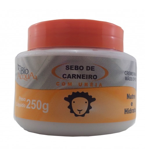 Creme P/ Mãos e Pés C/ Sebo de Carneiro 250g - Bio Acqua