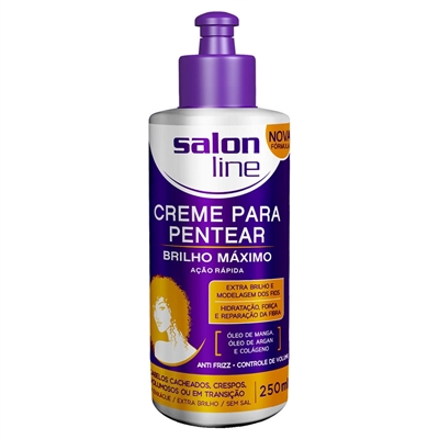 Creme P/ Pentear Salon Line Brilho Máximo 250ml
