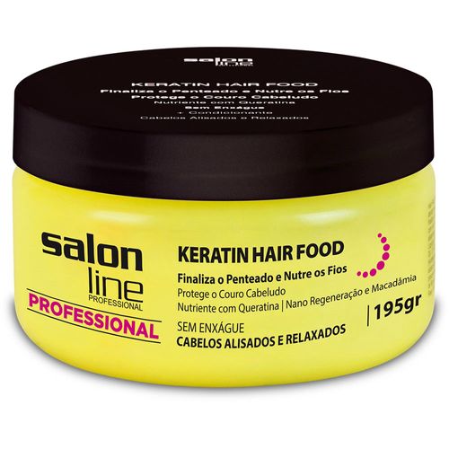 Creme para Cabelo Salon Line Kerat 195g Hidratante Hair Food Cr Cab Salon-L Kerat 195g Hid Hair Food