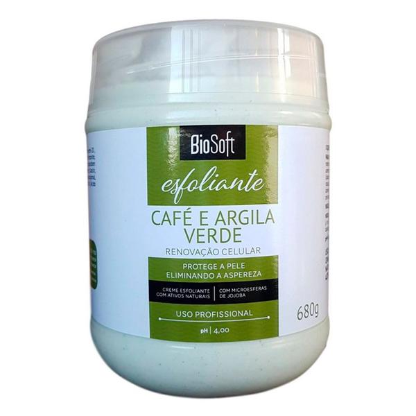 Creme para Massagem Corporal Bio Soft Esfoliante Café e Argila 680g - Soft Hair