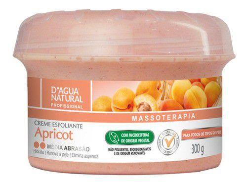 Creme para Massagem Esfoliante Apricot Média Abrasão 300g - D'Agua Natural