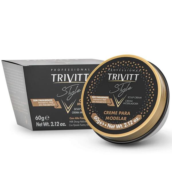 Creme para Modelar Style Trivitt Itallian 60g - Itallian Hairtech