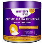 Creme Para Pentear 500g Brilho Maximo Salon Line