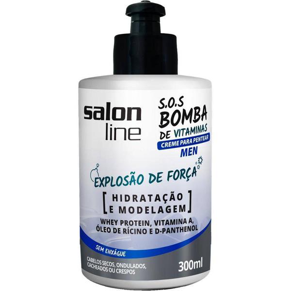 Creme para Pentear Salon Line SOS Bomba Men - 300ml