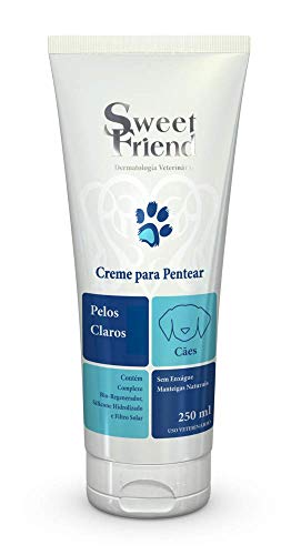 Creme para Pentear Sweet Friend Intensive Care Pelos Claros para Cães - 250ml