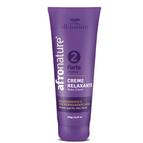 Creme Relaxante All Nature Permanente Forte N°2 Afro 250g