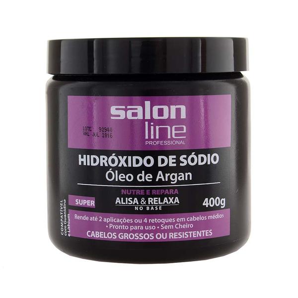 Creme Relaxante Hidróxido de Sódio Óleo de Argan Super 400g - Salon Line