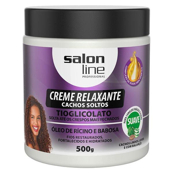 Creme Relaxante Salon Line Cachos Soltos Rícino e Babosa 500g