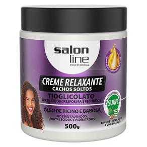 Creme Relaxante Salon Line Cachos Soltos Rícino e Babosa - 500g