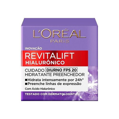 Creme Revitalift Hialurônico Diurno FPS 20 L'Oréal Paris - L Oreal