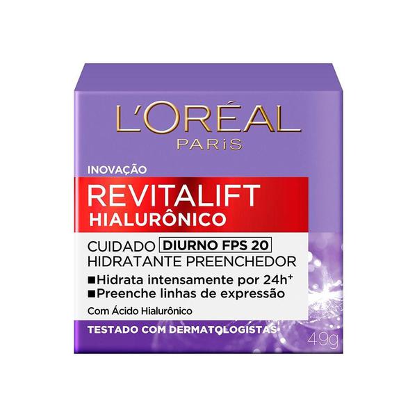Creme Revitalift Hialurônico Diurno FPS 20 L'Oréal Paris - Loreal