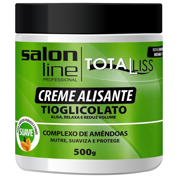 Creme Salon Line Alisante Total Liss Forte - 500g