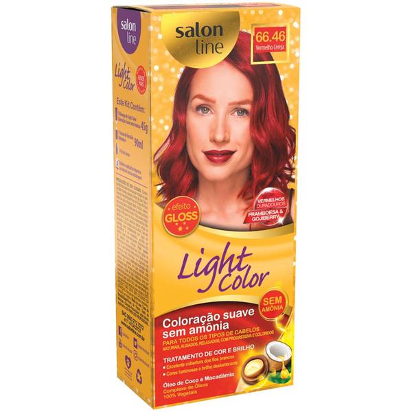 Creme Tonalizante Light Color Profissional 66.46 Vermelho Cereja - Salon Line - Lightcolor